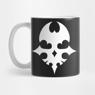 Player (White on black). Mug